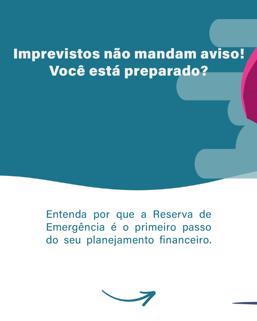 Slide 1 do carrossel sobre reserva de emergência