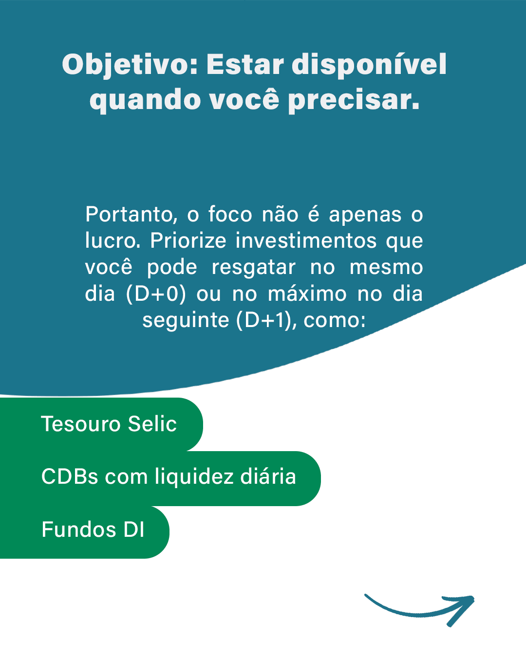Slide 3 do carrossel sobre reserva de emergência